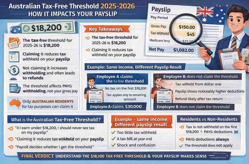 Australian Tax Free Threshold 2025 2026